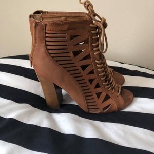 brown heels